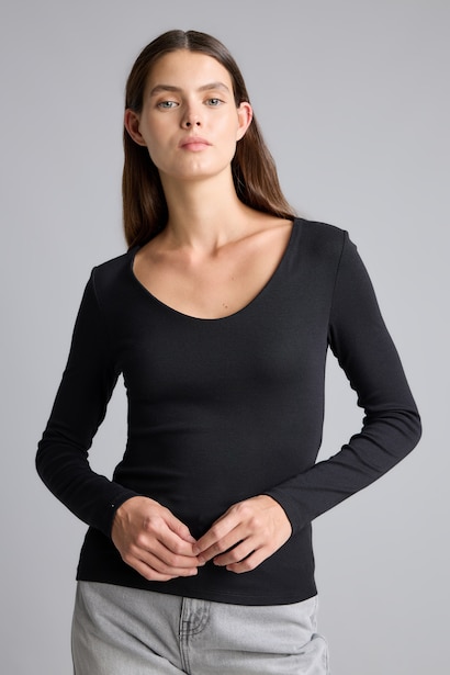 Slim Fit Modal Long Sleeve T-Shirt