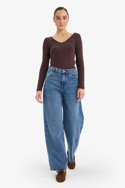 Slim Fit Basic Modal Long Sleeve T-Shirt