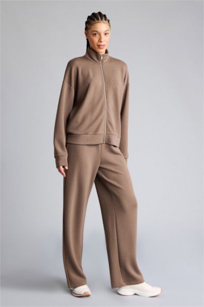 Кардиган оверсайз из модала с воротником-стойкой