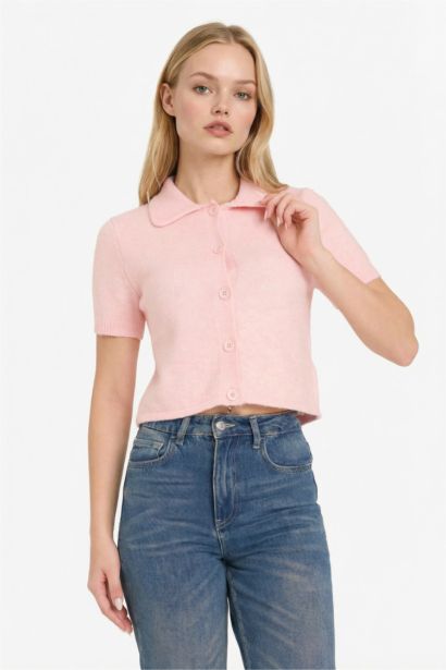 Кардиган с воротником поло Regular Fit