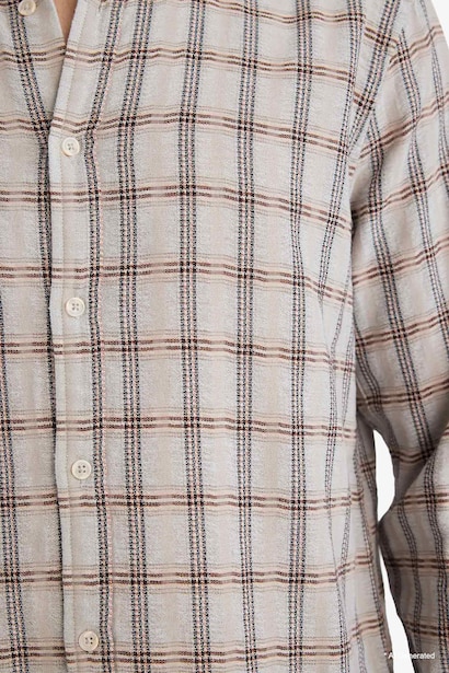 Regular Fit Long-sleeve flannel Shirt