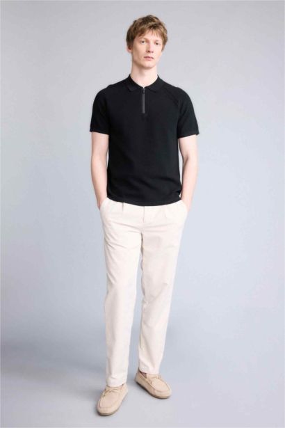 Standard Fit қысқа жеңді поло футболка