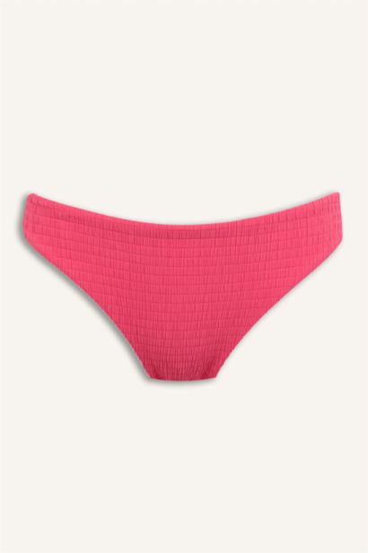 Regular Fit Kırışık Dokulu Bikini Alt