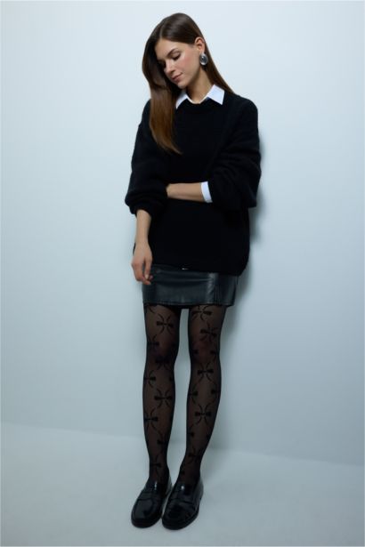 Kadın Baskılı 20 Denye Külotlu Çorap