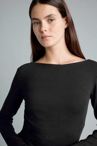 Slim Fit Ribana Long Sleeve T-Shirt
