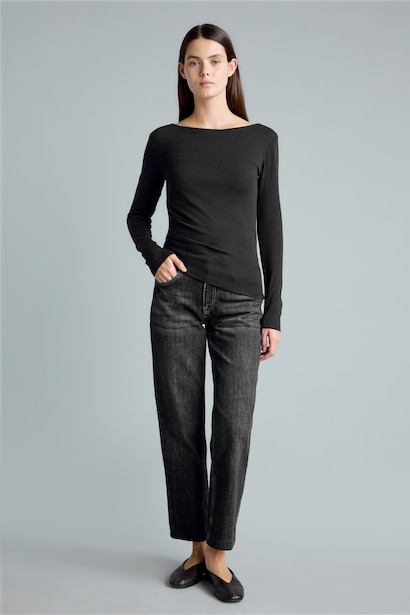 Slim Fit Ribana Long Sleeve T-Shirt