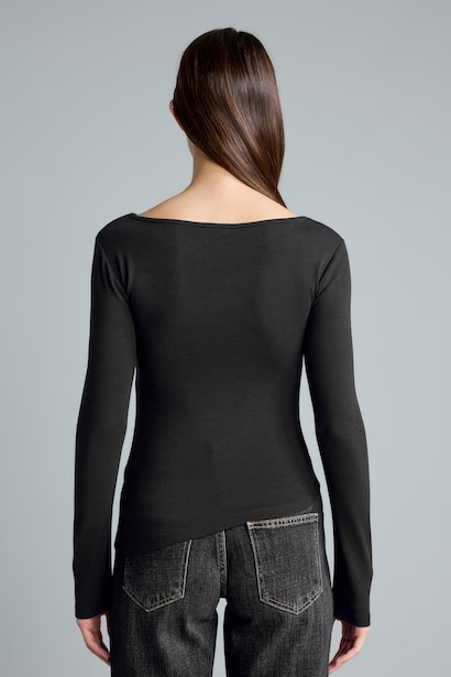 Slim Fit Ribana Long Sleeve T-Shirt