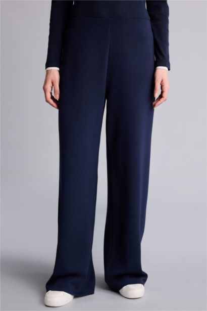 Wide Leg Modal Trousers