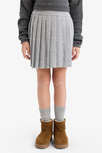 Pileli Etek Kız Çocuk