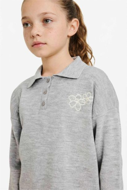 بلوز صوف بناتي قصة عادية بياخة بولو