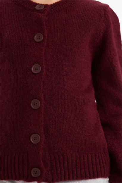 Girl Buttoned Knit Cardigan