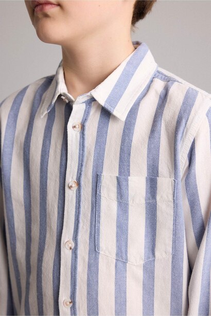 Boy Regular Fit Printed Long Sleeve Shirt