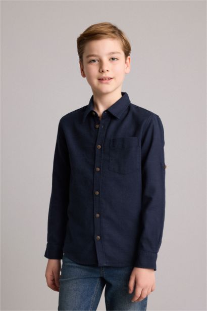 Boy Regular Fit Long Sleeve Shirt