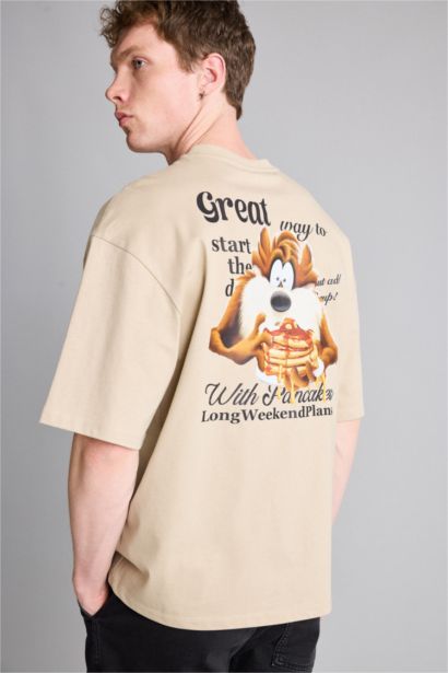 Looney Tunes Boxy Fit Kısa kollu Baskılı Tişört