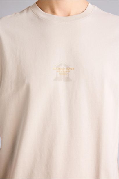 تيشيرت 100% قطن اوفر سايز مطبوع