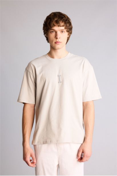 تيشيرت 100% قطن اوفر سايز مطبوع