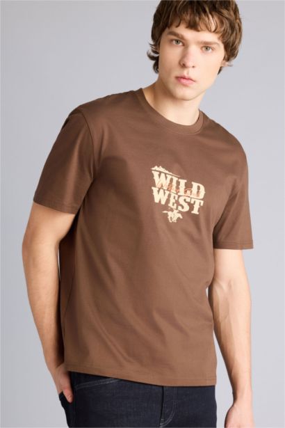 100% мақта баспалы футболка