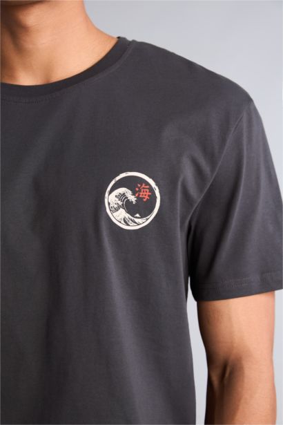 Regular Fıt Baskılı Kısa Kollu Tişört