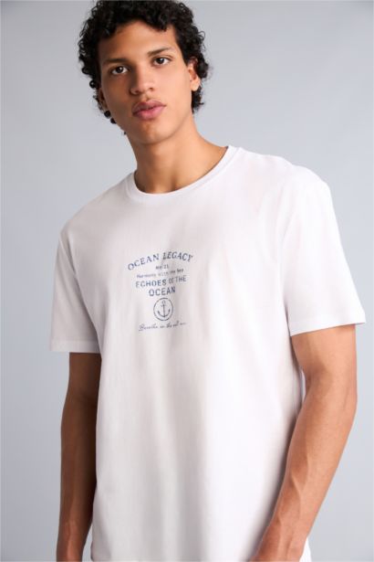 Regular Fıt Baskılı Kısa Kollu Tişört