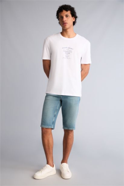 Regular Fıt Baskılı Kısa Kollu Tişört