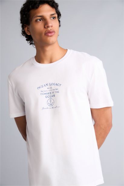 Regular Fıt Baskılı Kısa Kollu Tişört