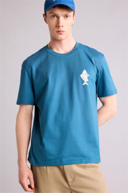 100% мақта баспалы футболка