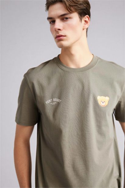 تيشيرت مطبوع 100% قطن