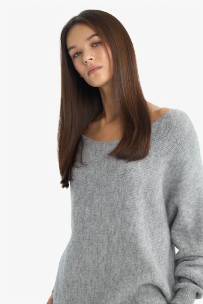 Regular Fit Boat Collar Pullover