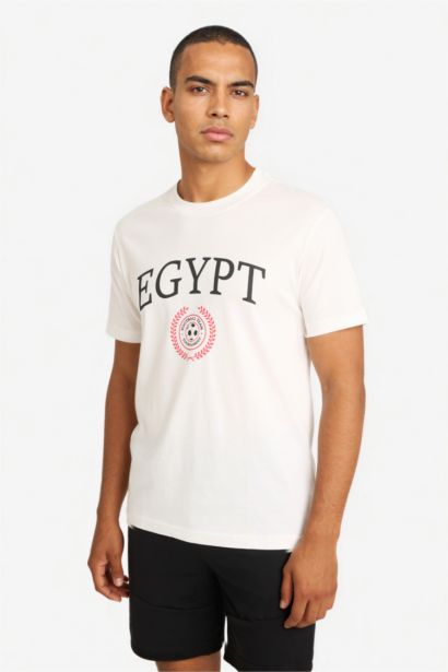 تيشيرت نص كم بطبعة Egypt