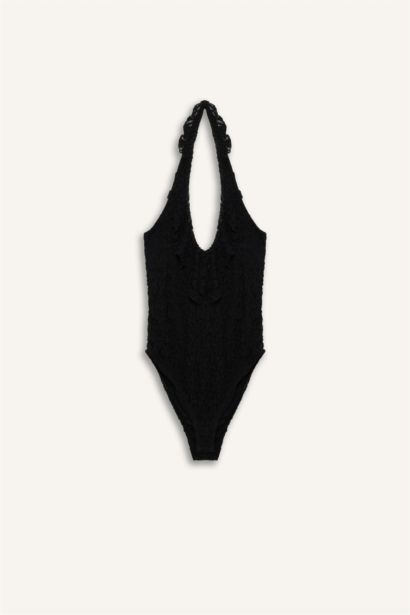 Halter Yaka Dantel Bluz