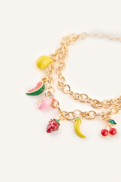 Kadın 2'li Meyve Desenli Bileklik