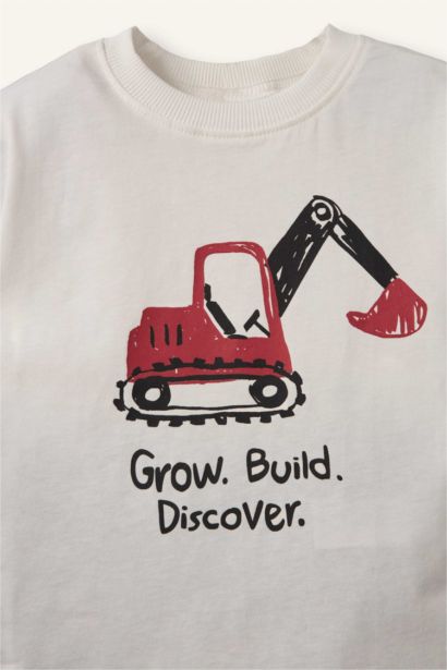 Araç Baskılı Tişört Şort 2'li Takım Erkek Bebek