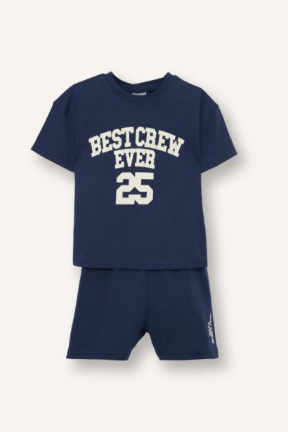 Baby Boy 2 piece Regular Fit Slogan Set