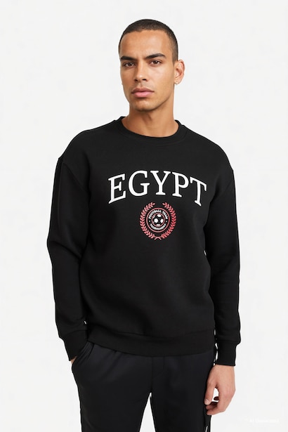 Boxy Fit Egypt Printed Sweatshirt