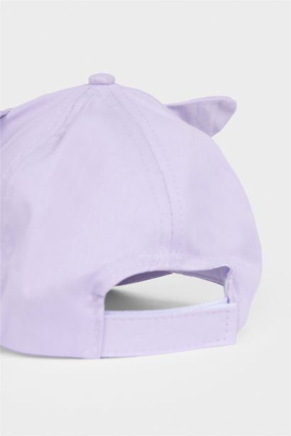 Хлопковая 3D кепка с люрексом для девочек