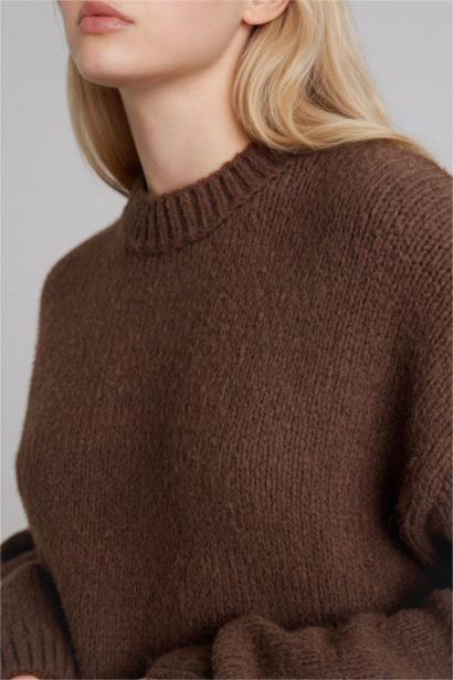 Oversize Fit Crew Neck Pullover