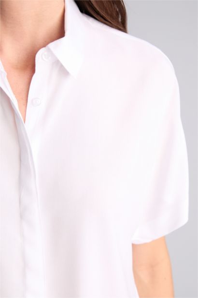Regular Fit Shirt Collar Short Sleeve Shirt