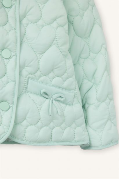 جاكيت بيبي بناتي مبطن بياخة مستديرة