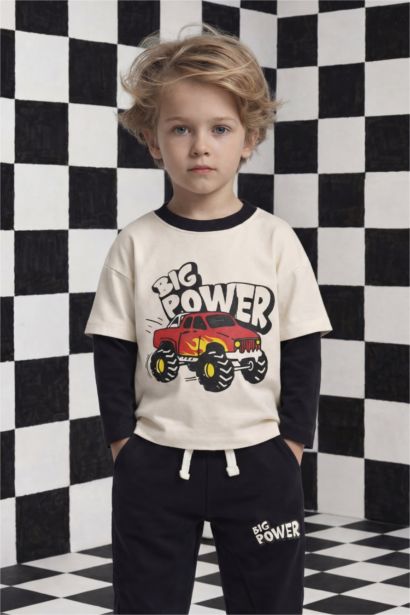Boy Oversize Crew Neck Printed T-shirt
