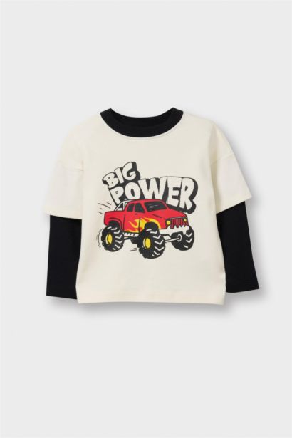 Boy Oversize Crew Neck Printed T-shirt