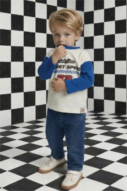 Baby Boy Regular Fit Denim Trousers