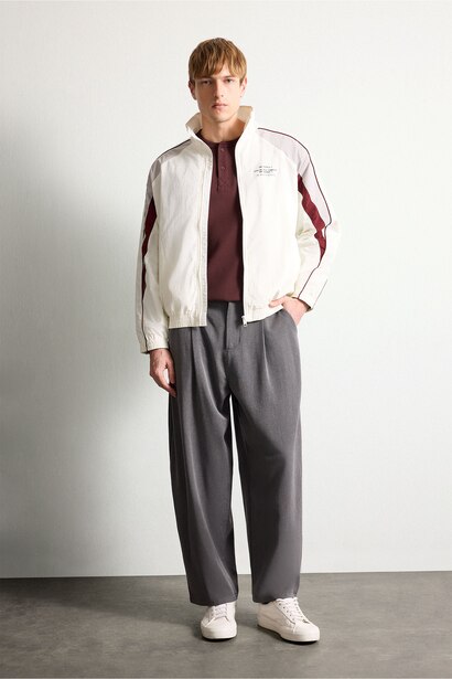REGULAR FIT Su İtici Fermuarlı Mont