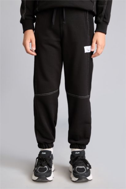 Küpşonlu Üst Jogger Alt Baskılı 2'li Takım Erkek Çocuk