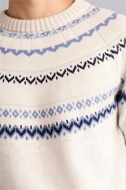 Pull en maille à col rond Coupe régulière