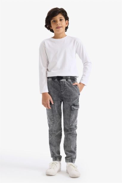 Jogger Fit Jean Pantolon Erkek Çocuk