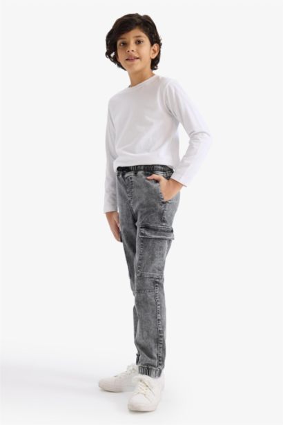Jogger Fit Jean Pantolon Erkek Çocuk
