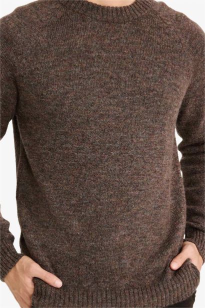 Pull en maille à col rond Coupe standard