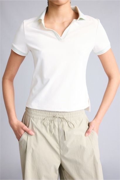 Woman Short Sleeve Polo T-Shirt