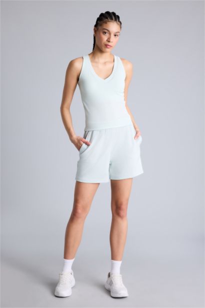 Спортивная майка Slim Fit из модала с V-образным вырезом