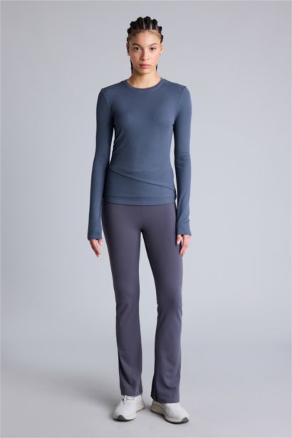 Slım Fıt Modal Uzun Kollu Tişört